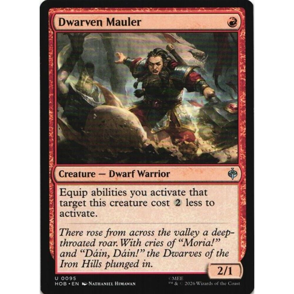 Dwarven Mauler #95 Magic The Hobbit